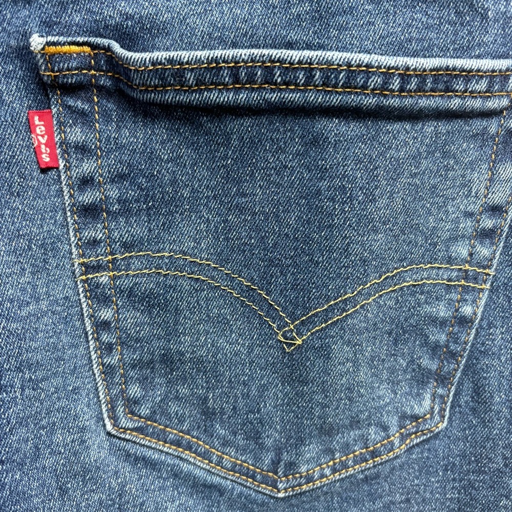 Levis Jeans Men 34 x 34 505‎ Regular Fit Straight Leg Dark Wash Denim Classic - Picture 10 of 12
